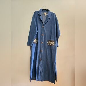 On the Rocks California Vintage Womens Denim Button Up.